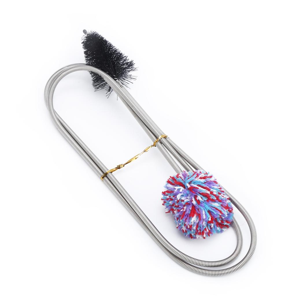 Гибкий очиститель-ершик Bore Snake с мундштуком для очистки инструмента саксофона