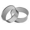 5-Piece Stainless Steel Mousse Ring & Cookie/Cake/Dumpling Cutter Set