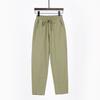 Casual Pants  Spring Summer and Autumn Loose High Waist Straight Versatile Nine-point Harlan Pants