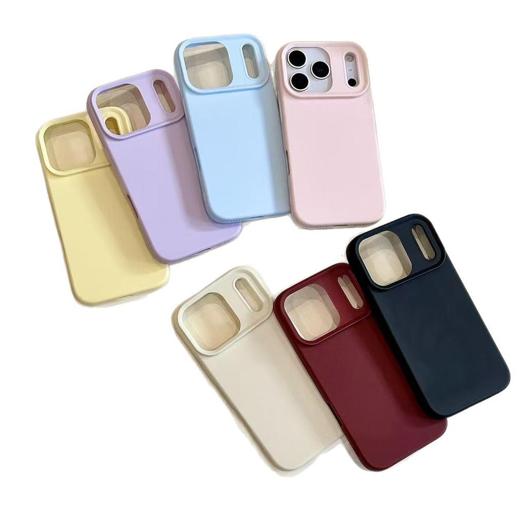 Утолщенный чехол из жидкого силикона для iPhone 17PM – Простой, Цветной и Прочный
