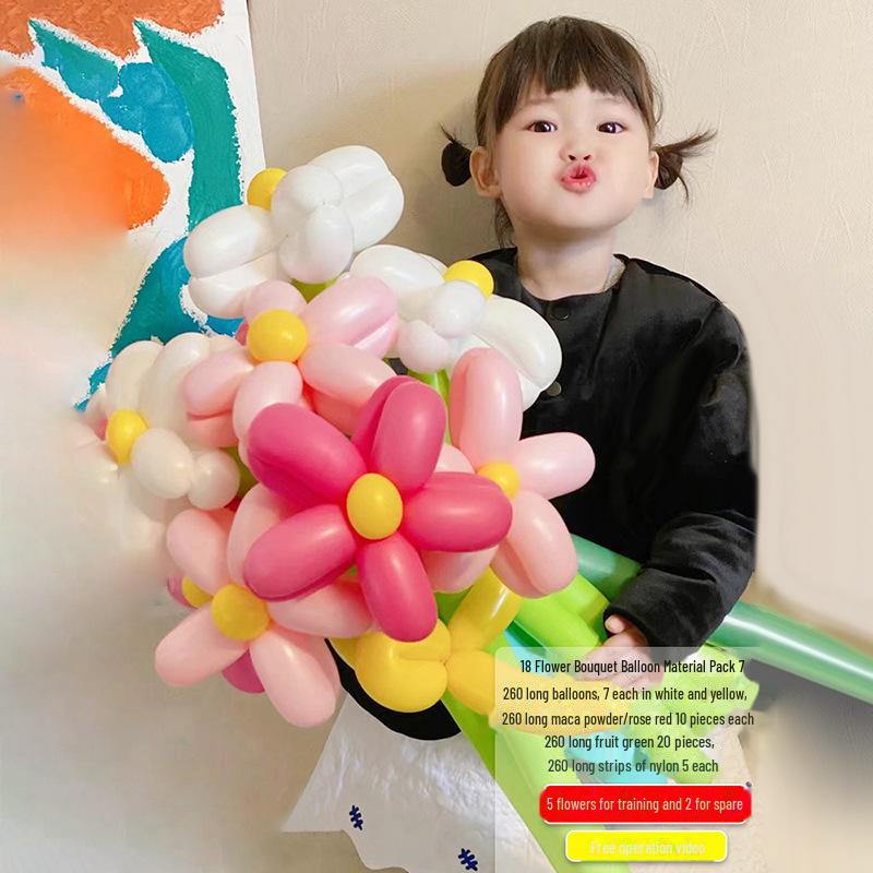 Internet Celebrity Daisy Birthday Balloon Bouquet and Picnic Decor Set