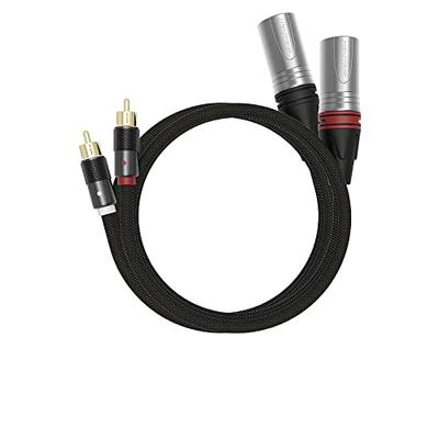 Khadas Двойной RCA на Двойной XLR Кабель-адаптер Мужской на Мужской Сбалансированный RCA на XLR3 Phono Штекер Левый и Правый Выходные Шнуры для Студийного Стерео HiFi Сабвуфера