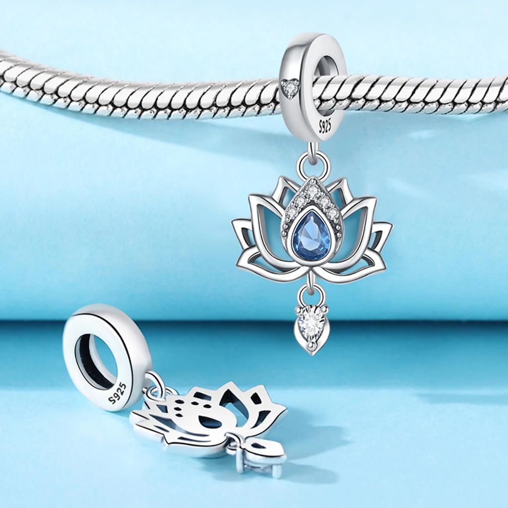 Оригинальные медные шармы бусины лотоса подходят для браслета ожерелья аксессуары женские украшения для изготовления изысканные украшения подарок