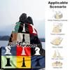 1PC Custom Name "Chess Pieces Artwork" outdooor Flannel blankets Throw Blanket All-Season Throw Gift Bedspread for Couch, Bed, Camping Holiday Birthda