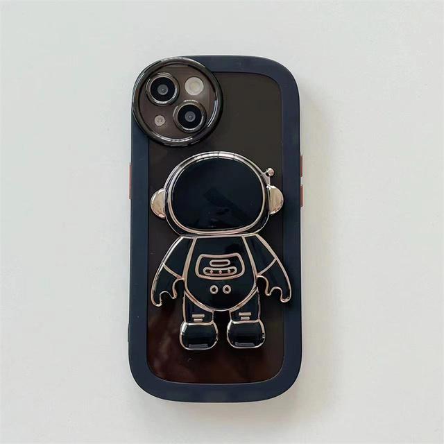 3d прозрачный чехол для телефона из ТПУ с астронавтом для Iphone 13 11 12 Pro Max X Xr Xs Max, круглая защита объектива, противоударный бампер, задняя крышка