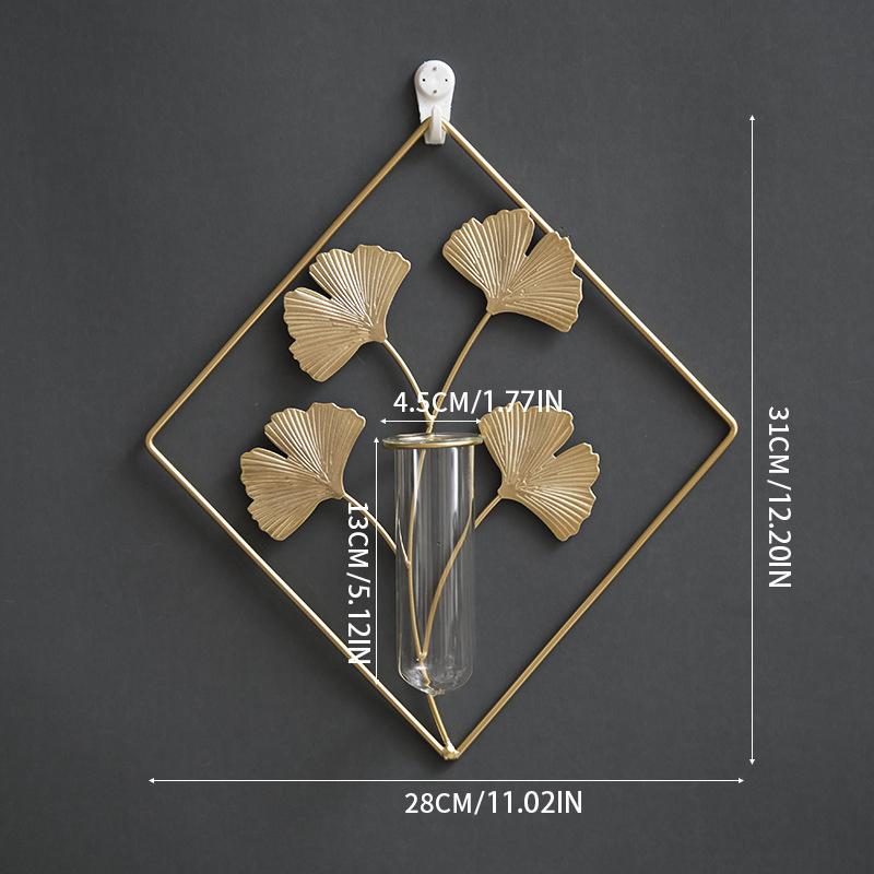 Художественный фон Ремесла Стена Сухие цветы Украшения Железные настенные вазы