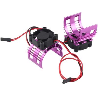 RC Car 3650 Бесщеточный вентилятор охлаждения двигателя 540 Вентилятор с щеточным двигателем и радиатором RC Аксессуар Фиолетовый