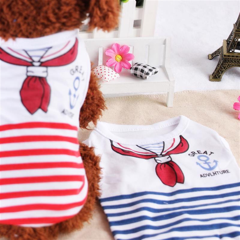 Spring and Summer New Models, Dog Clothes Vest, Navy Vest, Pet Clothes Supplies