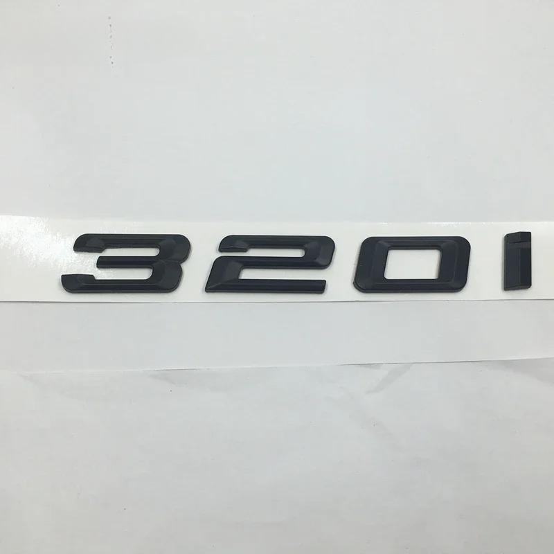 3D ABS Матовый Черный 320i 323i 325i 330i 335i Задний Багажник Наклейки Буквы Шильдики Логотип Для BMW 3-серии F30 F31 F34 E90 E46 tw2