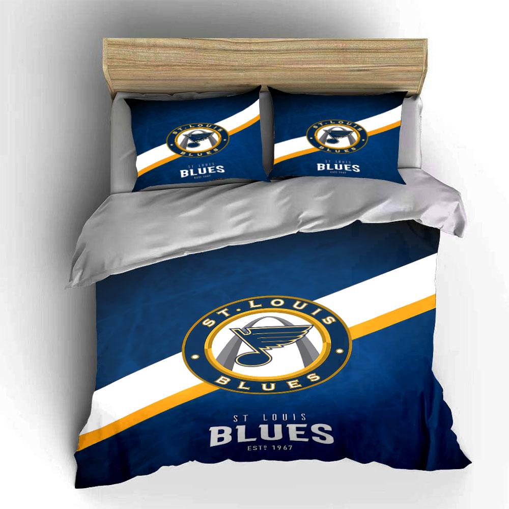 St. Louis Blues Bedding Set Bedding Duvet Cover Set Duvet Cover Pillowcases (1 * Duvet Cover 2 * Pillowcases, without duvet insert)