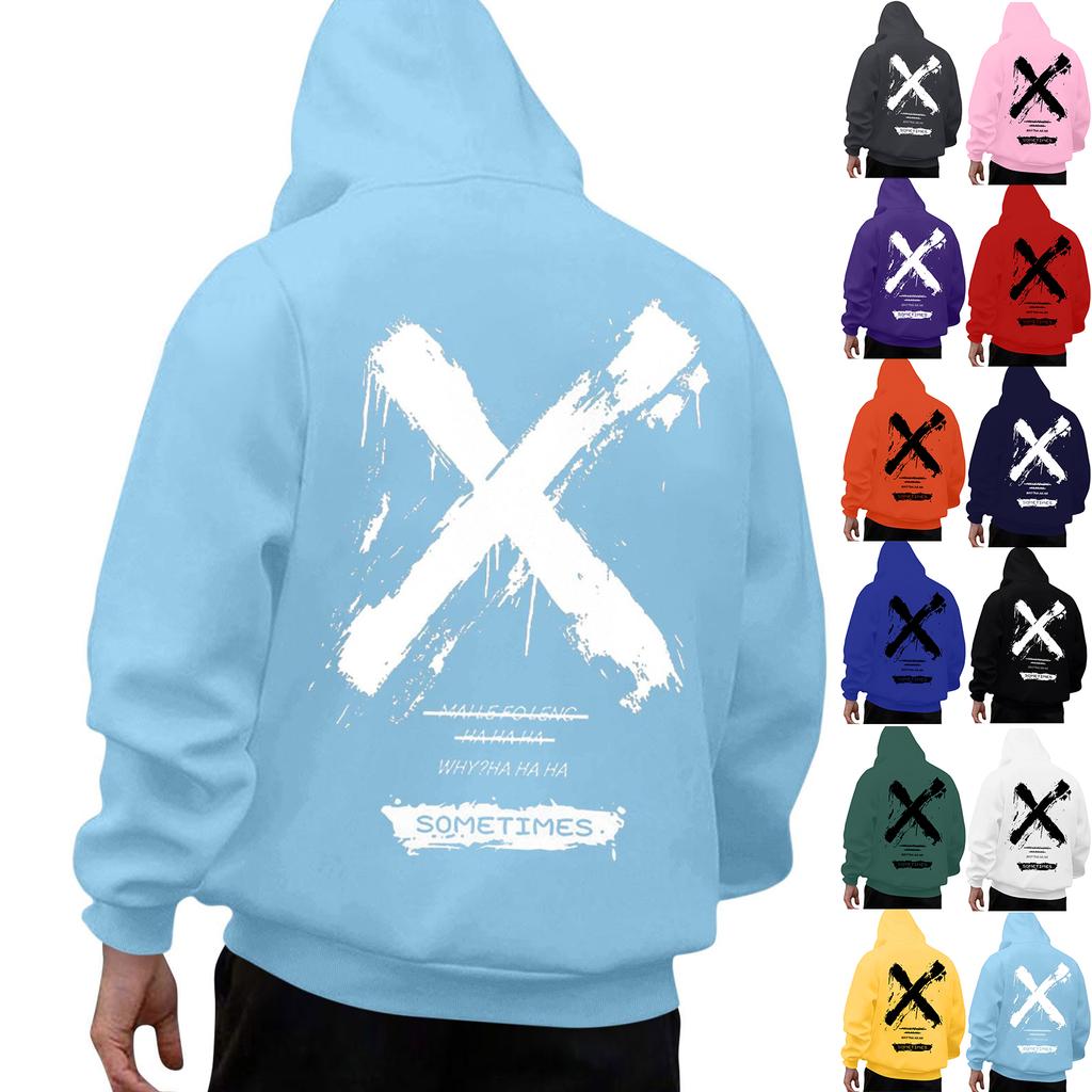 Men's Backprint Hoodie Fashion Hooded Sweatshirt Winter Top Boys Hoodies Fashion