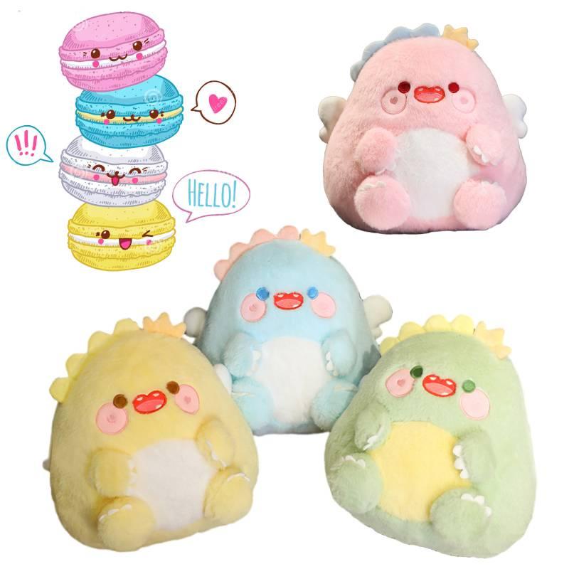 Милая плюшевая игрушка-подушка Ангел Динозавр для детей, набивка ПП-хлопком, мягкая ткань, идеальный подарок на день рождения, 30*26см