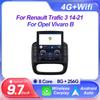 9,7-дюймовый автомобильный Android для Renault Trafic 3 14-21 для Opel Vivaro B 2 din Carplay GPS навигация интеллектуальная система сенсорный экран