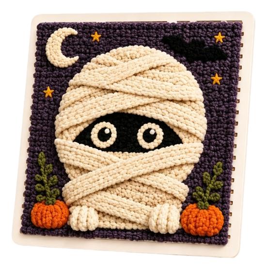 Набор для рукоделия Yarn Art Decor Projects DIY, ткачество, рисование, набор для вязания крючком на Хэллоуин и Рождество, набор для начинающих, праздничный