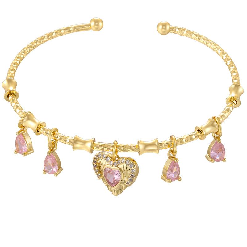 Beetle Octagram Rainbow Splicing Bracelet Personalized Geometric Water Drop Four-Leaf Clover Bracelet Vl648