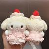 Санрио Хелло Китти Наполнитель из полиэстера Переодевание Милый Клубничный Торт Серия Кружевная Принцесса Плюшевый Подвеска Украшение для Рюкзака