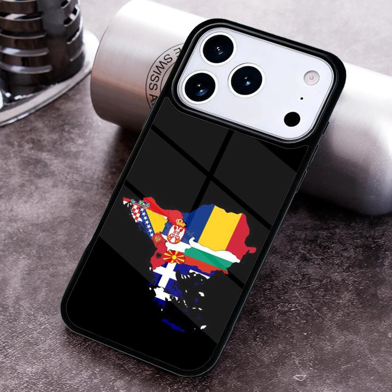 Чехол для телефона Флаг Черногории для iPhone 17 16 15 Pro Max Air 14 13 12 11 Plus Ударопрочный Capa Чехол
