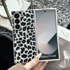 Роскошный чехол для телефона с серебристой рамкой и леопардовым принтом для Samsung Galaxy Z Fold 7 6 5 4 3 Sle Кожаный Противоударный Защитный Чехол