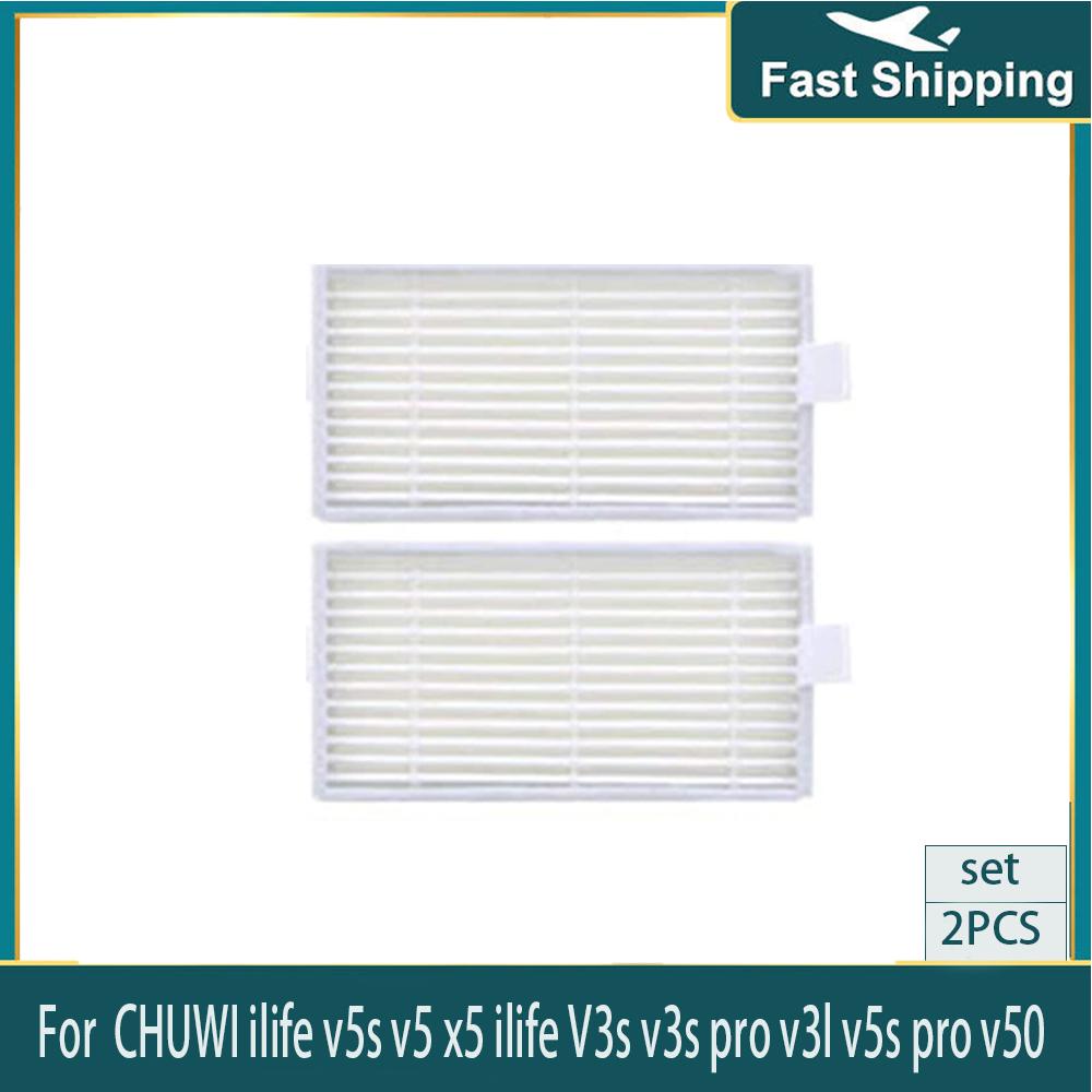 Side Brush HEPA Filter Kit for  ilife v5s v5 x5 ilife V3s v3s pro v3l v5s pro v50 Robot Vacuum Cleaner Panda x500