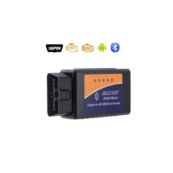 Lecteur de Code d'Erreur OBD2 - GENERIC - ELM327 - Bluetooth - Universel - Compatible Android