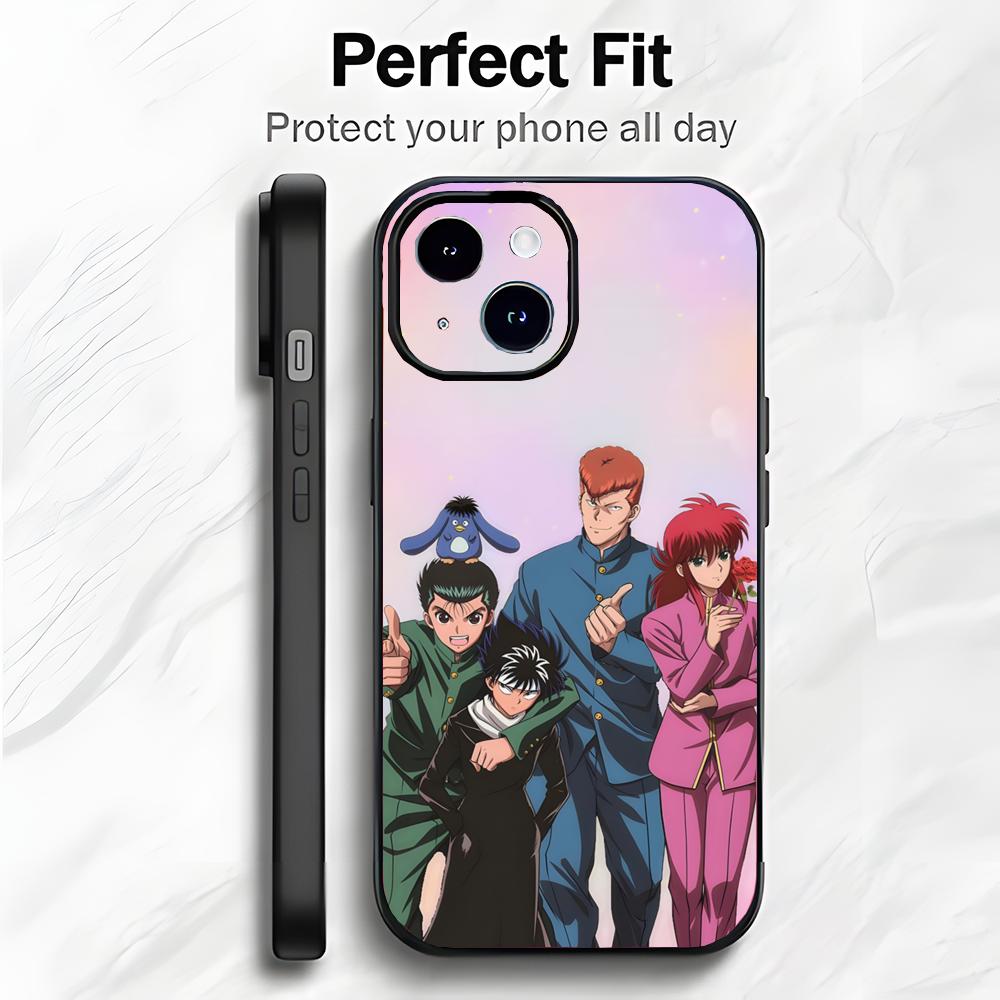 Классический Крутой Аниме Y-YuYu Hakusho Чехол для Телефона Чехол для Телефона Мягкая Упаковка Легкий Для iPhone17 16 15 14 13ProMax