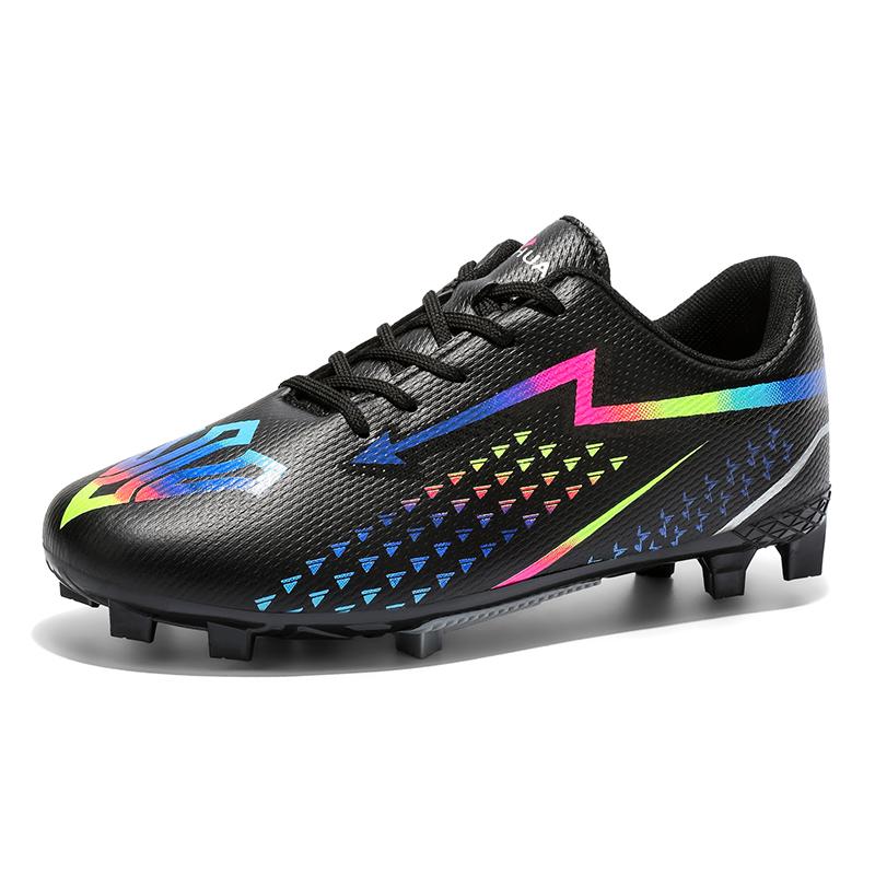 Fashion Pink Soccer Shoes Men Low-cut Lace-up Football Shoes Man Futsal Shoes Comfortable Outdoor Non-slip Men's Sports Sneakers
