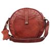 Genuine Leather Crossbody Bag Women's Shoulder Semi-Circular Daily Purse Handbag