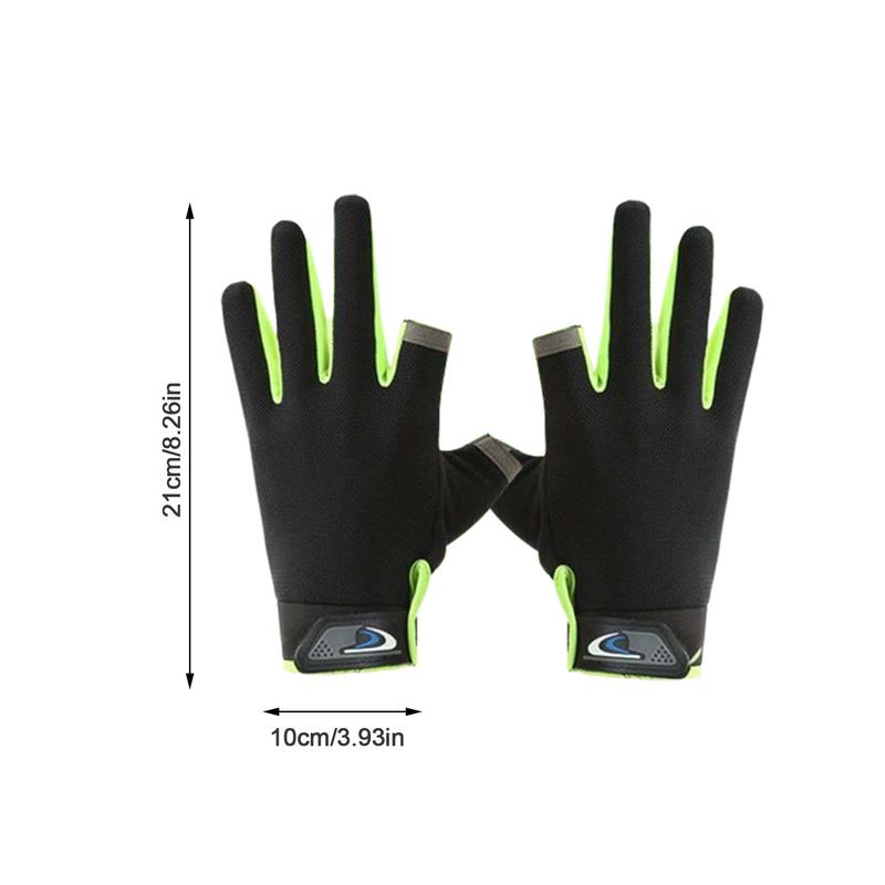 Перчатки с защитой от ультрафиолета, дышащие эластичные солнцезащитные перчатки, нескользящая ручка, удобные аксессуары для рыбалки, солнцезащитные перчатки, сетка для