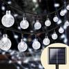 Outdoor Solar Lamp LED Bubble Ball Fairy String Lights Camping Garden Summer Wedding Party Home Balcony Decoration Solar Garland