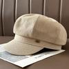 Британский стиль Ретро Восьмиугольная шляпа с пайетками для женщин Осень-Зима Этикетка с щенком Шляпа художника Мода для путешествий Темперамент Берет