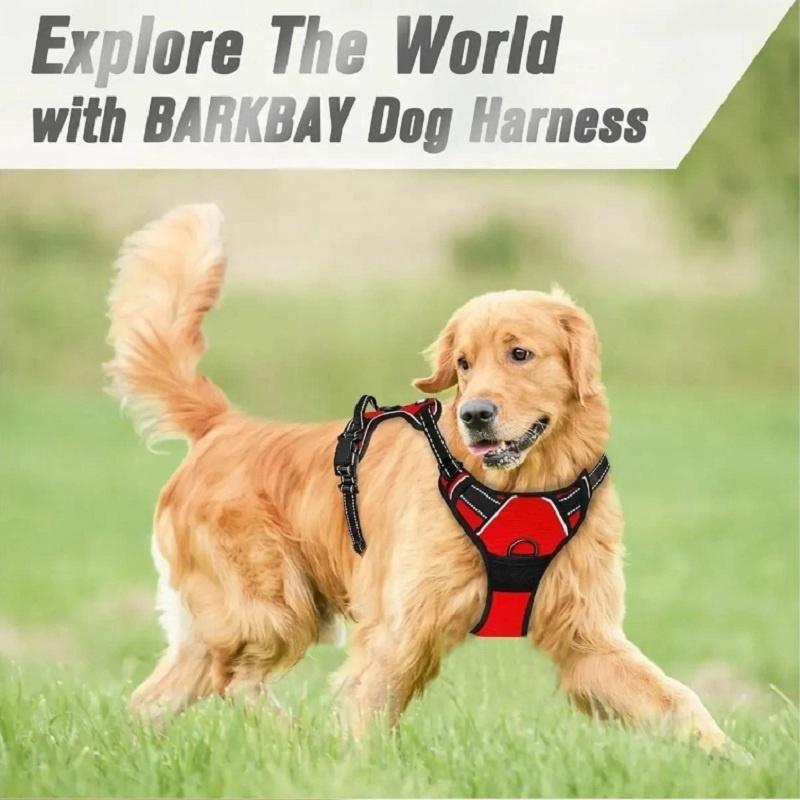 No Pull Dog Harness Large Dog Harnesses Heavy Duty Reflective Easy Control Handle for Large Dog Walking Medium Dogs Pet Supplies