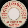 7inch Record ALLAN CHASE - All I Want Is You / Fame And Fortun 441538 Columbia 1959 US Rock Used