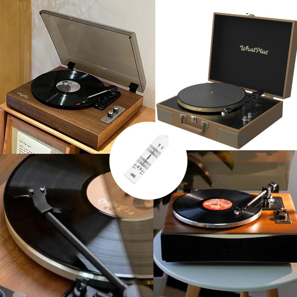 Turntable Phono Cartridge Stylus Alignment Protractor Tool Precisions Vinyls Record Player Cartridge Alignment Protractors Tool for Vinyl Record