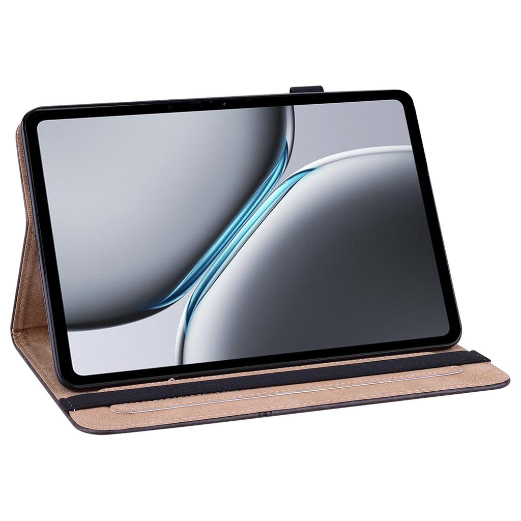 For OnePlus Pad 2/Pad Pro Case Line Imprinted PU Leather Card Holder Tablet Stand Cover