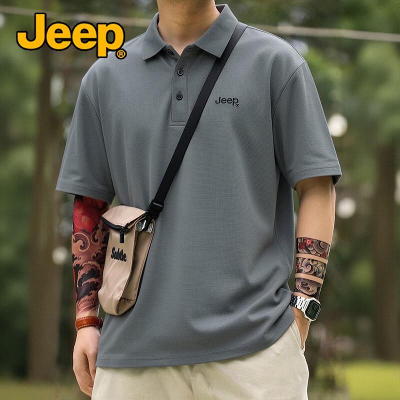 Jeep Мужская дышащая рубашка-поло