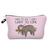 Женская косметичка с принтом ленивца, органайзер для туалетных принадлежностей, дорожный чехол для хранения 6403