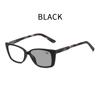 Fashion New Anti-blue Light Photochromic Farsightedness Glasses Square Frame Outdoor Color-changing Presbyopia Glasses +3.5+4.0