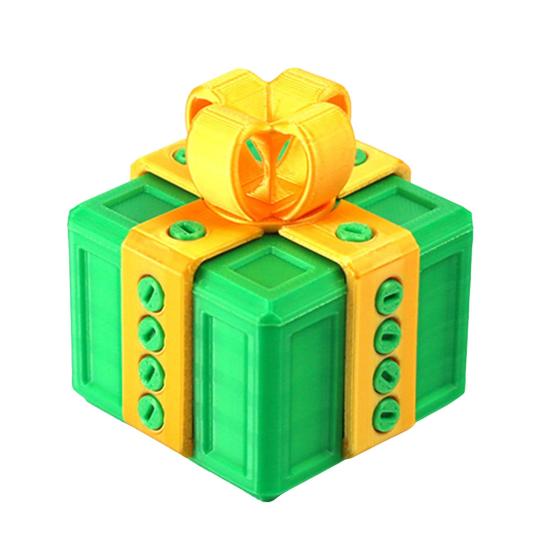 3D Printed Annoying Gift Box with Screws Christmas Puzzle Present Box Prank Case Home Office Desktop Decoration Ornament Joke Gag Gift