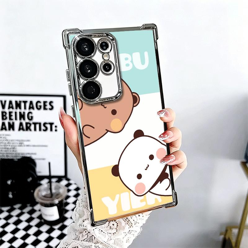 Bubu Dudu Мультяшный Милый Покрытие Чехол Для Телефона Для Samsung Galaxy S24 S25 FE S26 Edge S23 Ultra S22 S21 Plus S20 Противоударный Подушка Безопасности Co