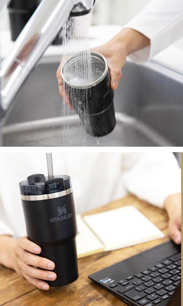 STANLEY STANLEY Vacuum Slim Quencher 600ml Tumbler Bottle Water Bottle Cold Reservation Leisure Stylish Outdoor with Lid Straw Portable Camping