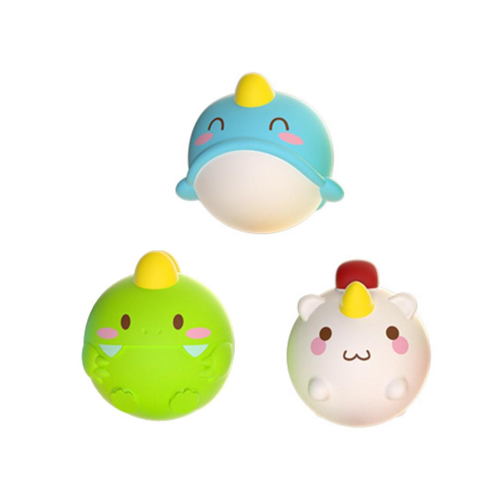 Милые Животные Игрушка для Ванны Светящаяся LED Игрушки Плавающие Водные Мягкий Резиновый Поплавок Индукционная Светящаяся Утка для Детей Игры Забавные Подарки