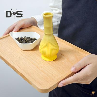 Силиконовый венчик для взбивания матча пищевой блендер для порошка зеленого чая матча прочный термостойкий инструмент с подставкой