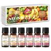 6Pcs Fragrance Oils Gift Set So Sweet Fruit Essential Oils for Aromatherapy Candle Soap Making DIY Perfume Spa Massage Skin Care