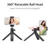KINGJOY KT 26 Mini Desktop Tripod Rotatable Ball Head with Extendable Cold Shoe Phone Clip 1 4 Inch Screw for
