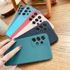 Candy Color Matte Silicone Square Camera Protector Back Cover Case For Samsung Galaxy A52 A72 A32 4G 5G S22 Ultra Note 20 A13 A33 A53 A73 A22 A12 A51