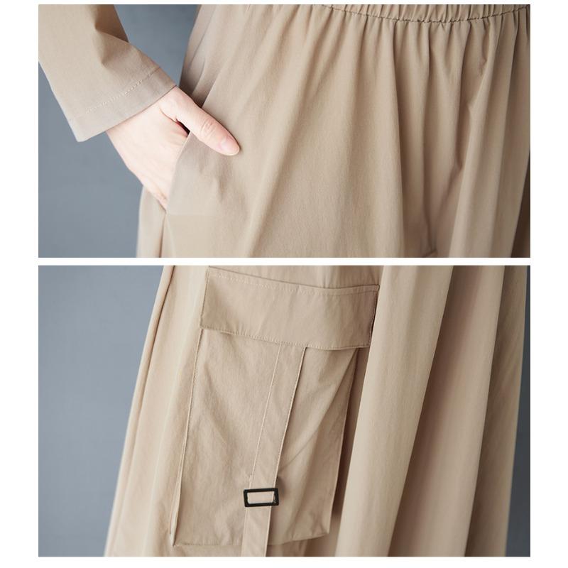 Dimanaf Большие размеры 2025 Весна Юбки Костюмы Женские Однотонные Комплекты Костюмы Свободные Блузки Рубашки Длинные Юбки Повседневная Одежда