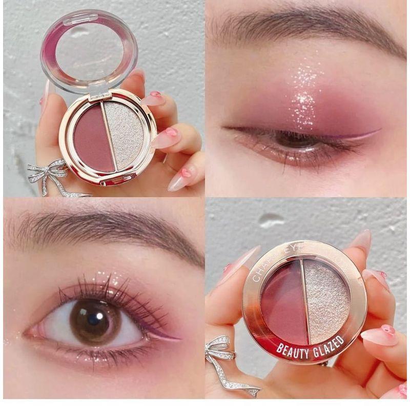 BEAUTY GLAZED - Матовые и жемчужные тени для век с двойным эффектом Charm - 10 оттенков