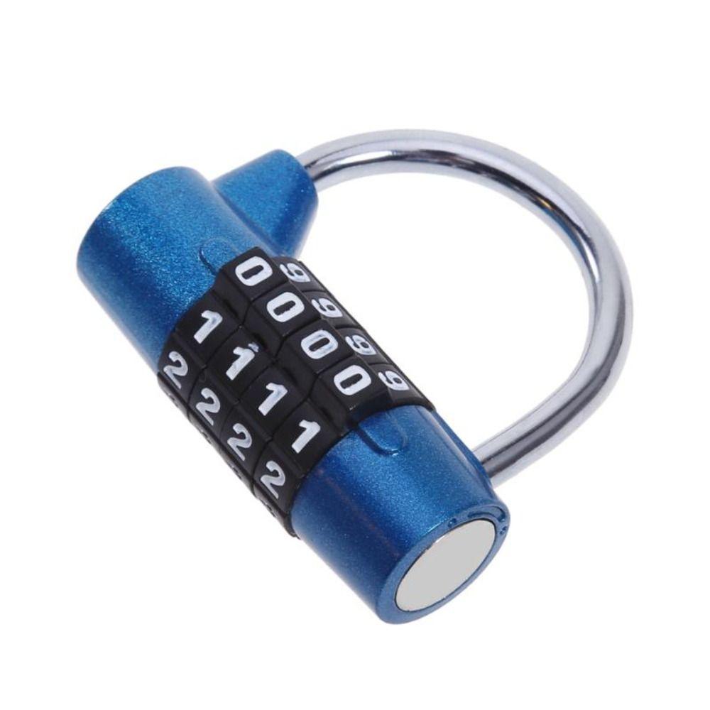 Zinc Zinc Zinc Alloy Security Padlock 4 Dial Digit Password Lock Heavy Duty Combination Lock Drawer