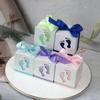 10pcs Ribbon Footprints Candy Box Cute Gift Packaging Box Baby Shower Favor Boxes  Baby Shower