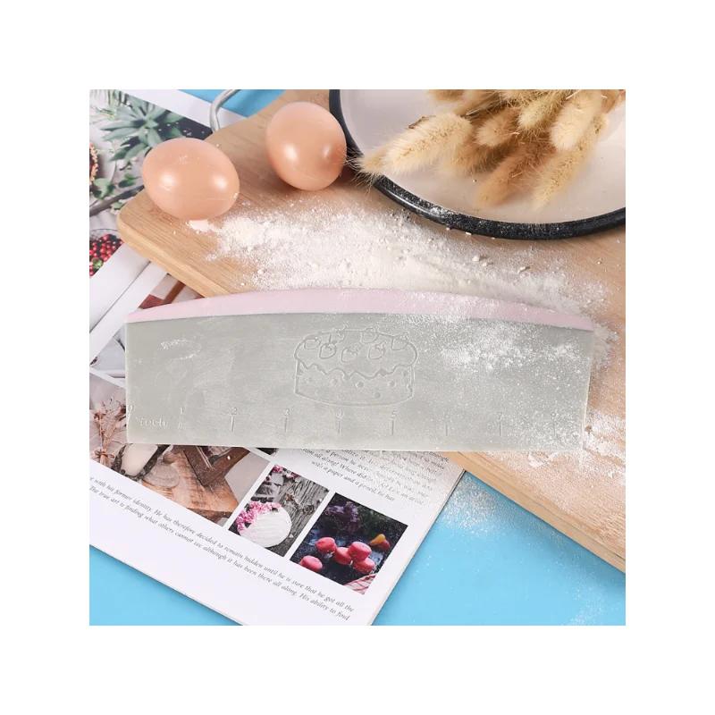 9 Inch Pastry Cutter Plastic Cake Spatulas Dough Scraper With Measuring Scale Butter Bread Pizza Fondant DIY Baking Tools